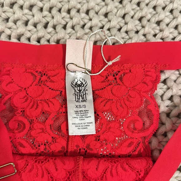 We are HAH gettin cheeky panty siren red XS/S - Picture 2 of 6